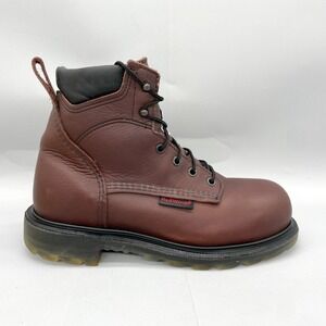 Red Wing Mens 8 Supersole 2406 Work Boots Shoes Brown Leather Gore Tex Steel Toe